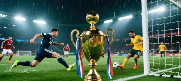 足球赛场焦点！俄罗斯队对阵意大利队，超级对决，球迷热情点燃赛场